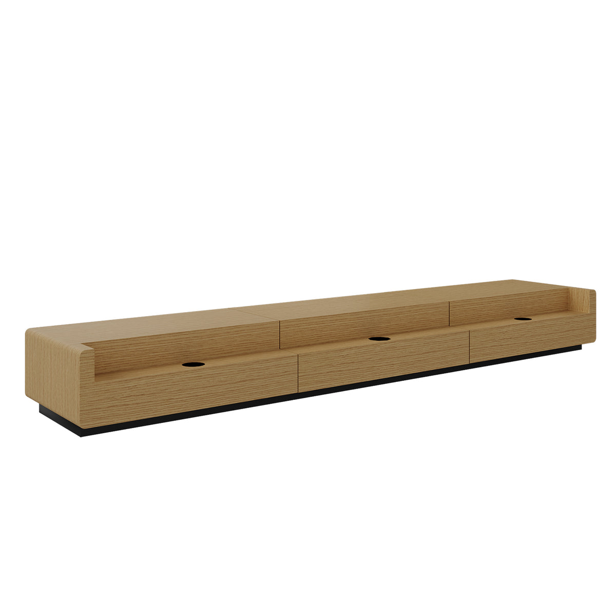 Shore Oak UST projector cabinet with minimalist wood finish.