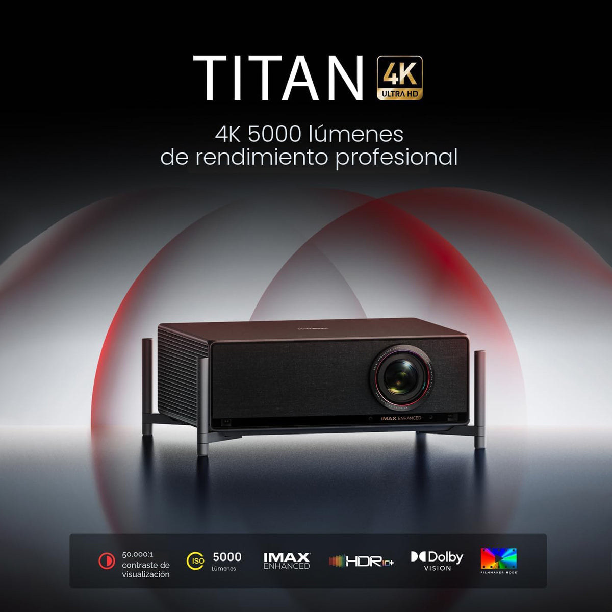 XGIMI Titan 4K Home Theater Dual Laser Projector 5000 ISO Lumens