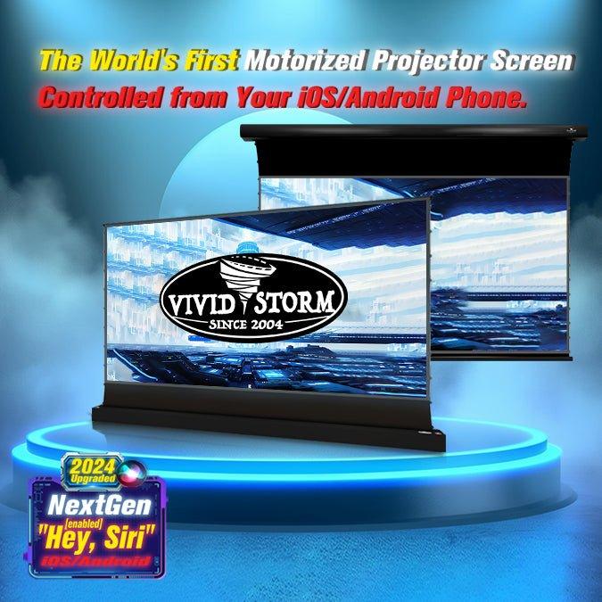 72"-120" VIVIDSTORM S PRO Motorized Tension Floor Rising UST ALR Projector Screen