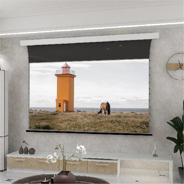 VIVIDSTORM PRO Slimline Motorized Tension UST ALR Projector Screen - Nothingprojector