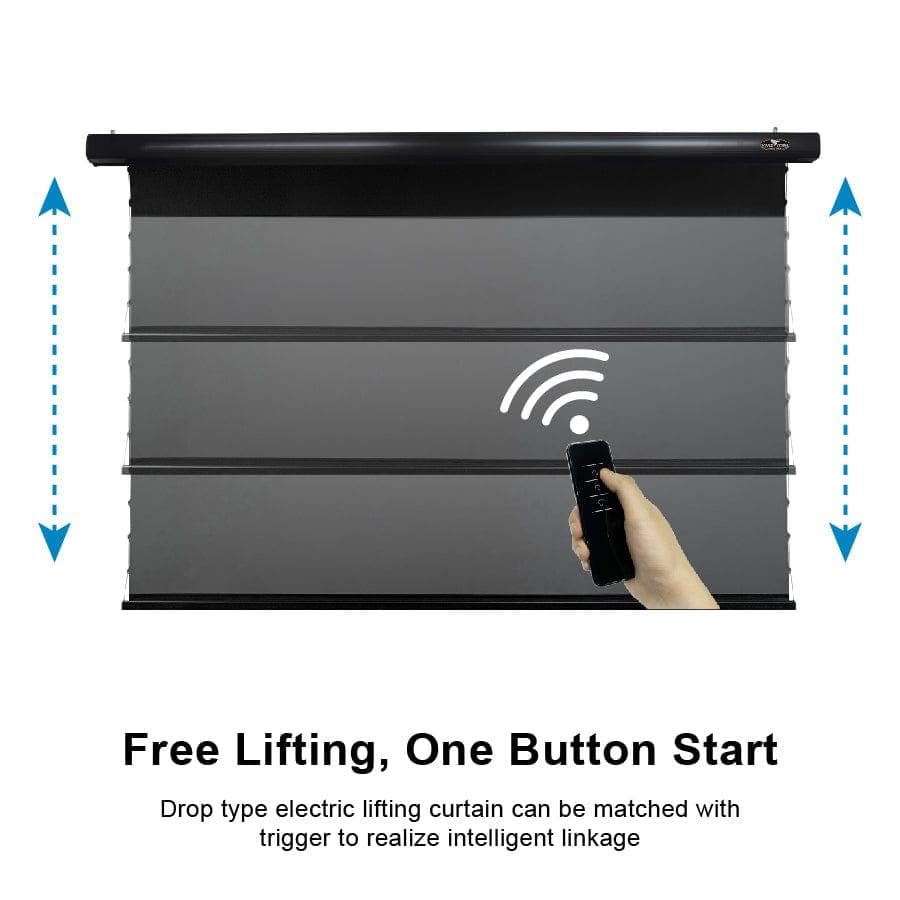 VIVIDSTORM PRO Slimline Motorized Tension UST ALR Projector Screen - Nothingprojector