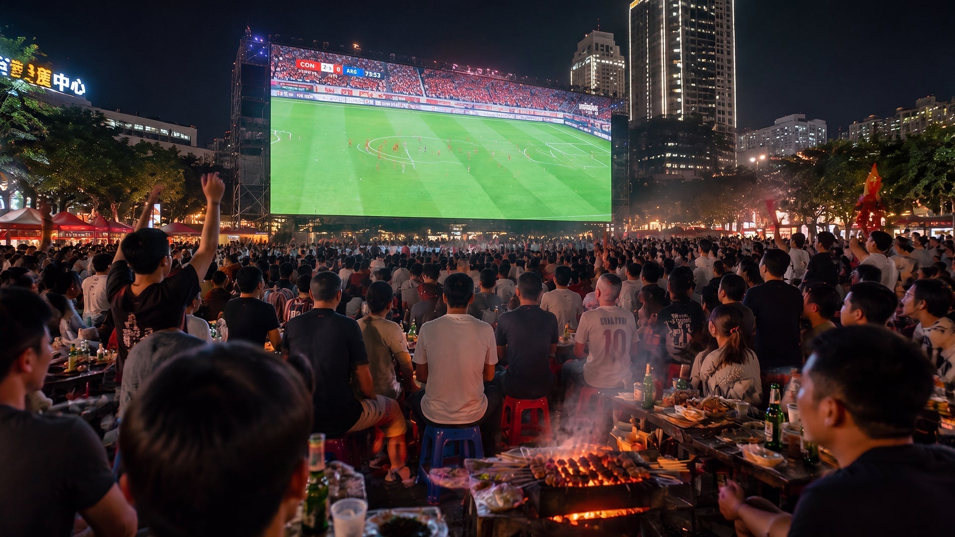 China Missed the World Cup, But Their Street BBQ Viewing Parties Were Absolutely Insane
