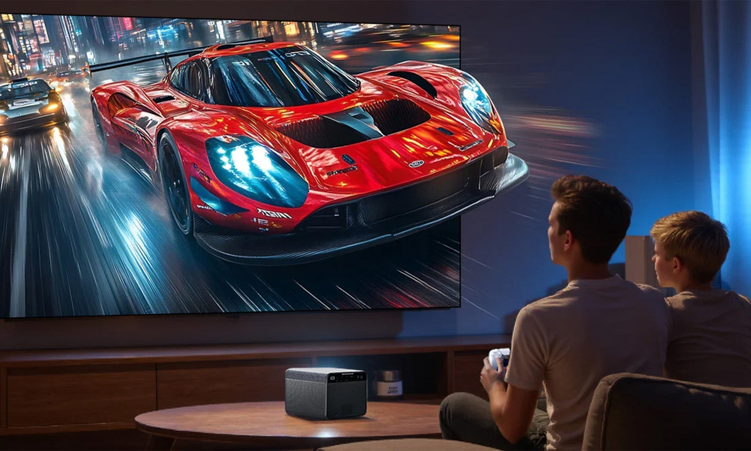Best gaming projector setup under $1000 with large immersive screen