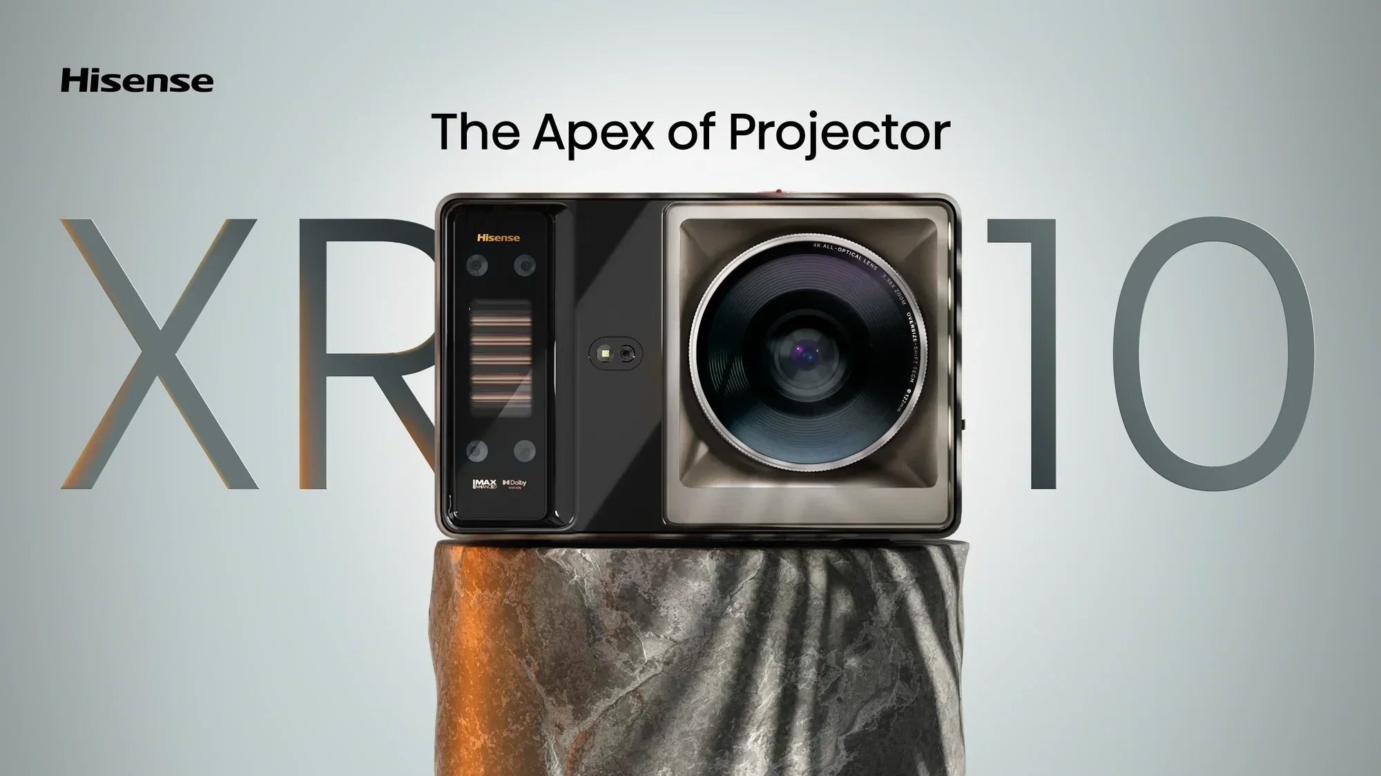 Discover the Hisense XR10, a 6,000-lumen TriChroma laser projector that redefines home cinema.