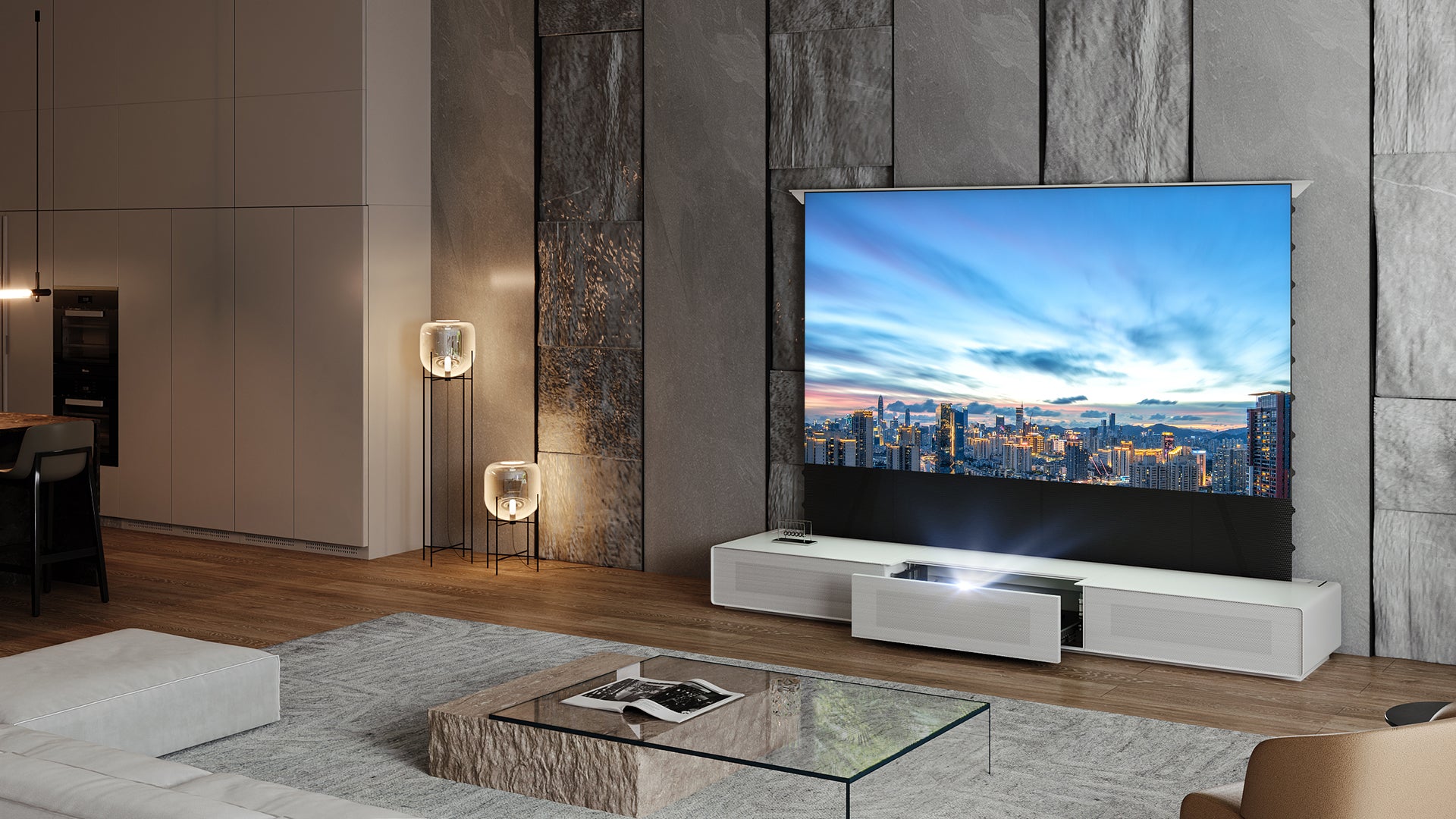 Shore Matte Cabinet for Ultra Short Throw Laser Projector (Pre-assembled)