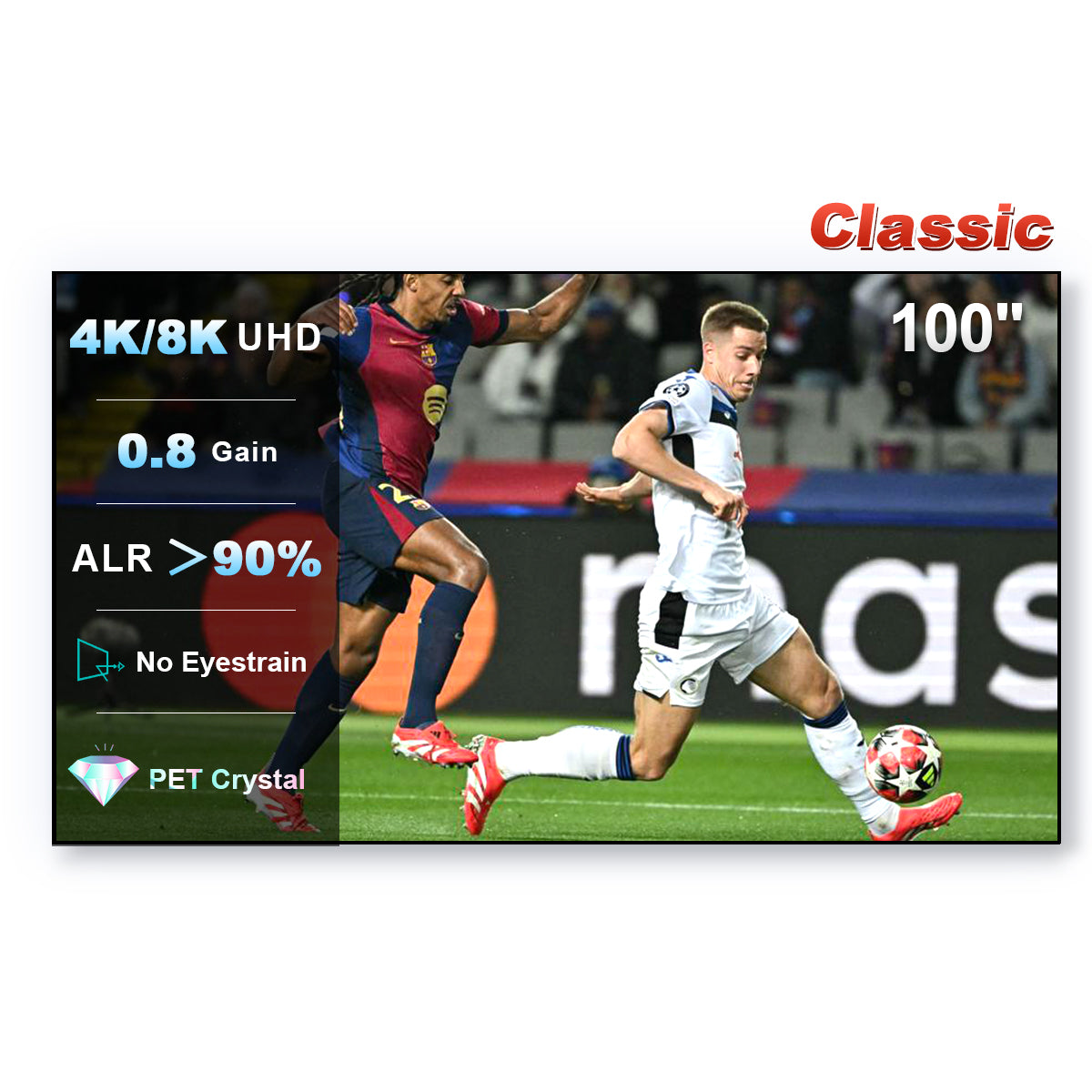 100" - 120" XY Pet Crystal Classic UST ALR Projector Screen 16:9