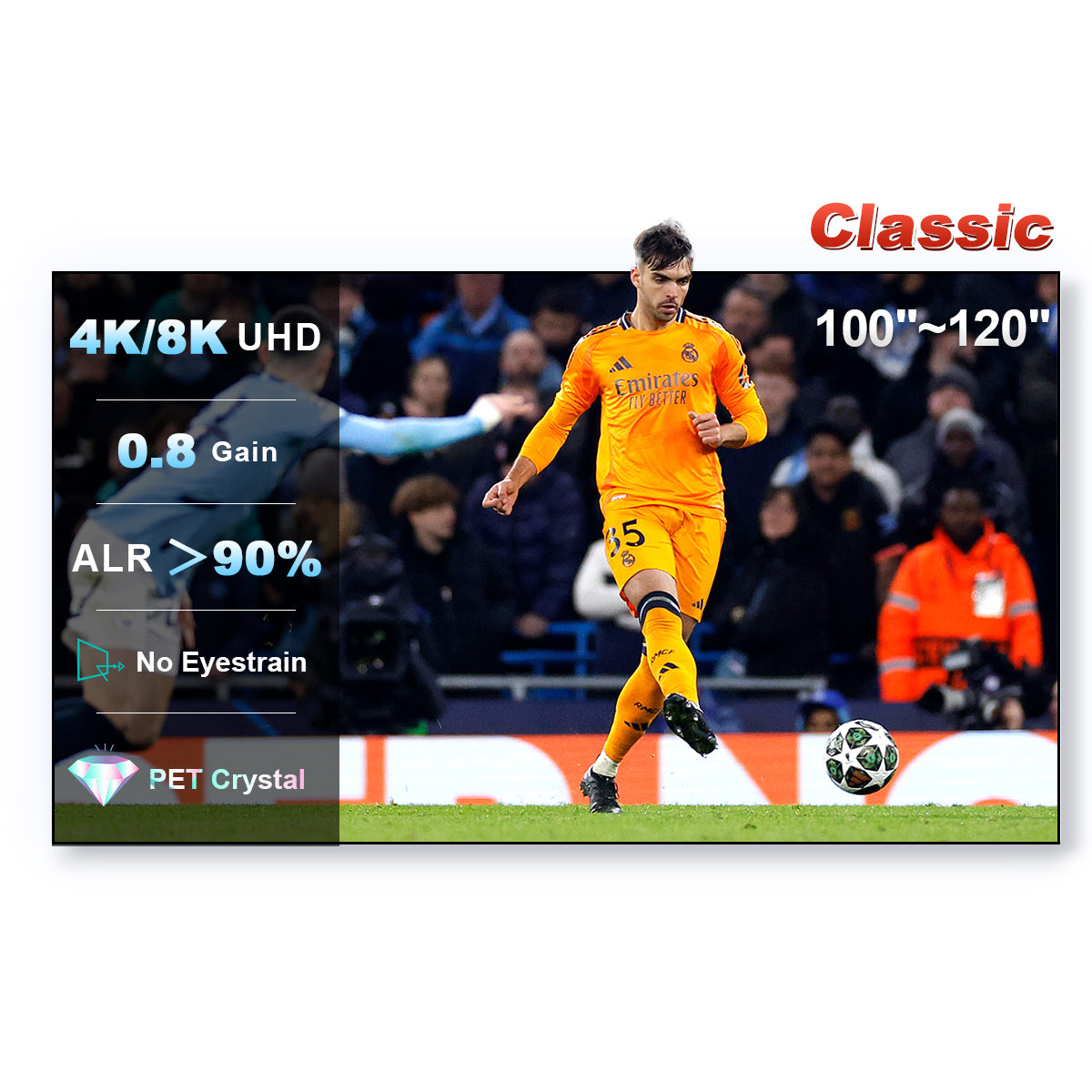 شاشة عرض XY Pet Crystal Classic UST ALR مقاس 100 بوصة - 120 بوصة 16:9