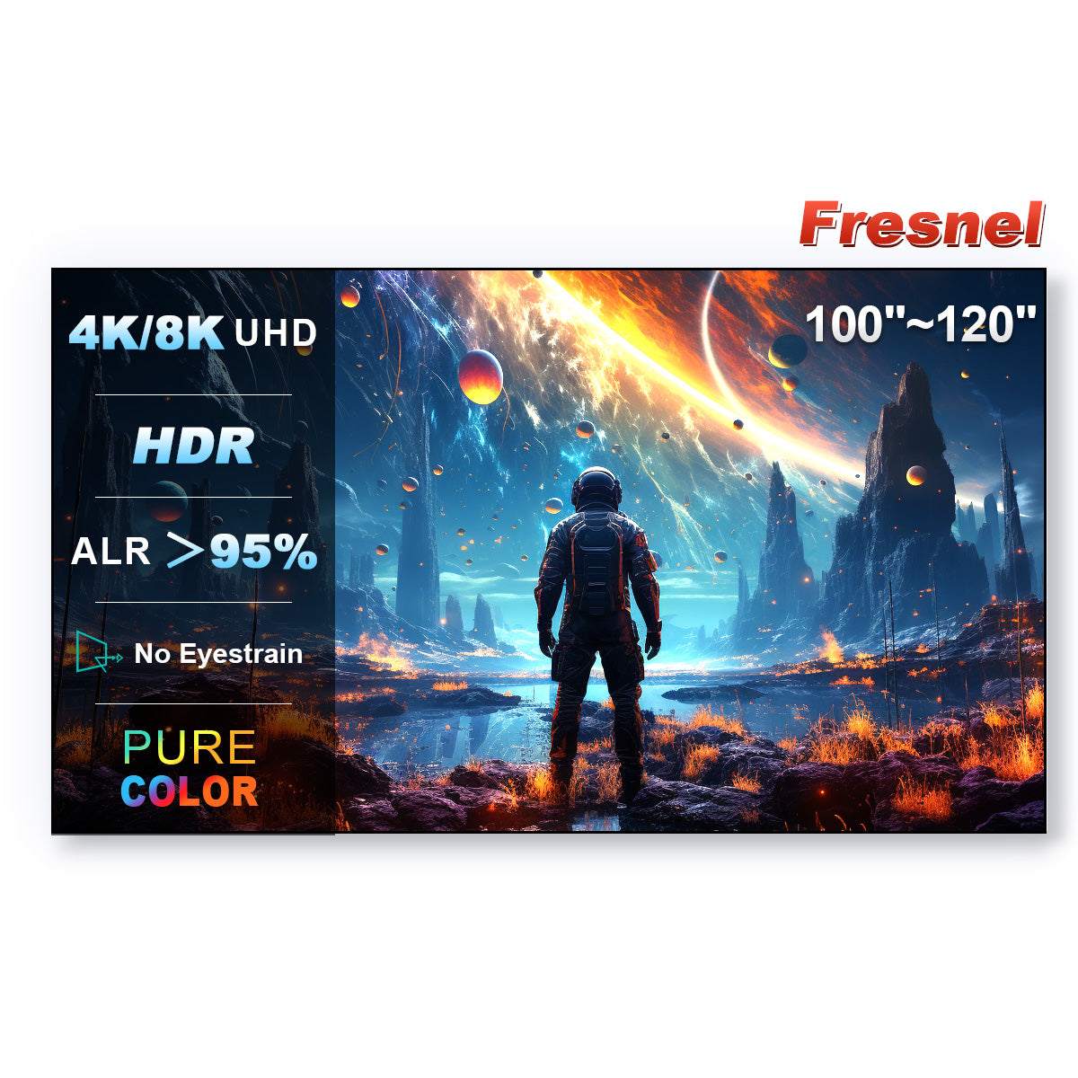100''-120''NothingProjector Fresnel ALR Screen for Ultra Short Throw Projector