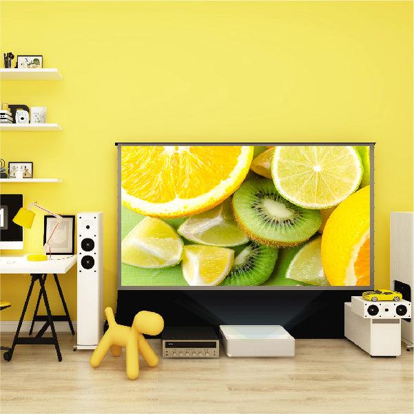72"-120" VIVIDSTORM S PRO P Motorized 4K HD 3D Floor Rising UST ALR Projector Screen