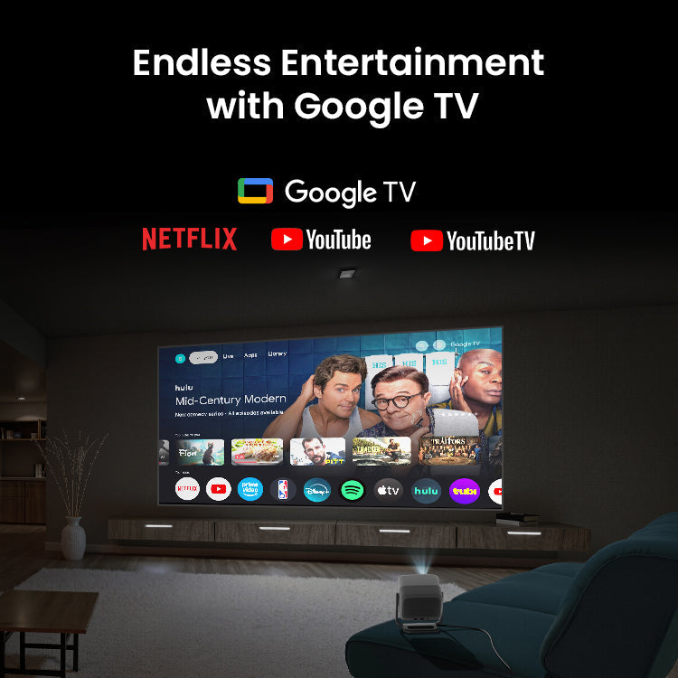 JMGO N1S SE Long throw triple-laser Google TV Projector 850 ISO Lumens