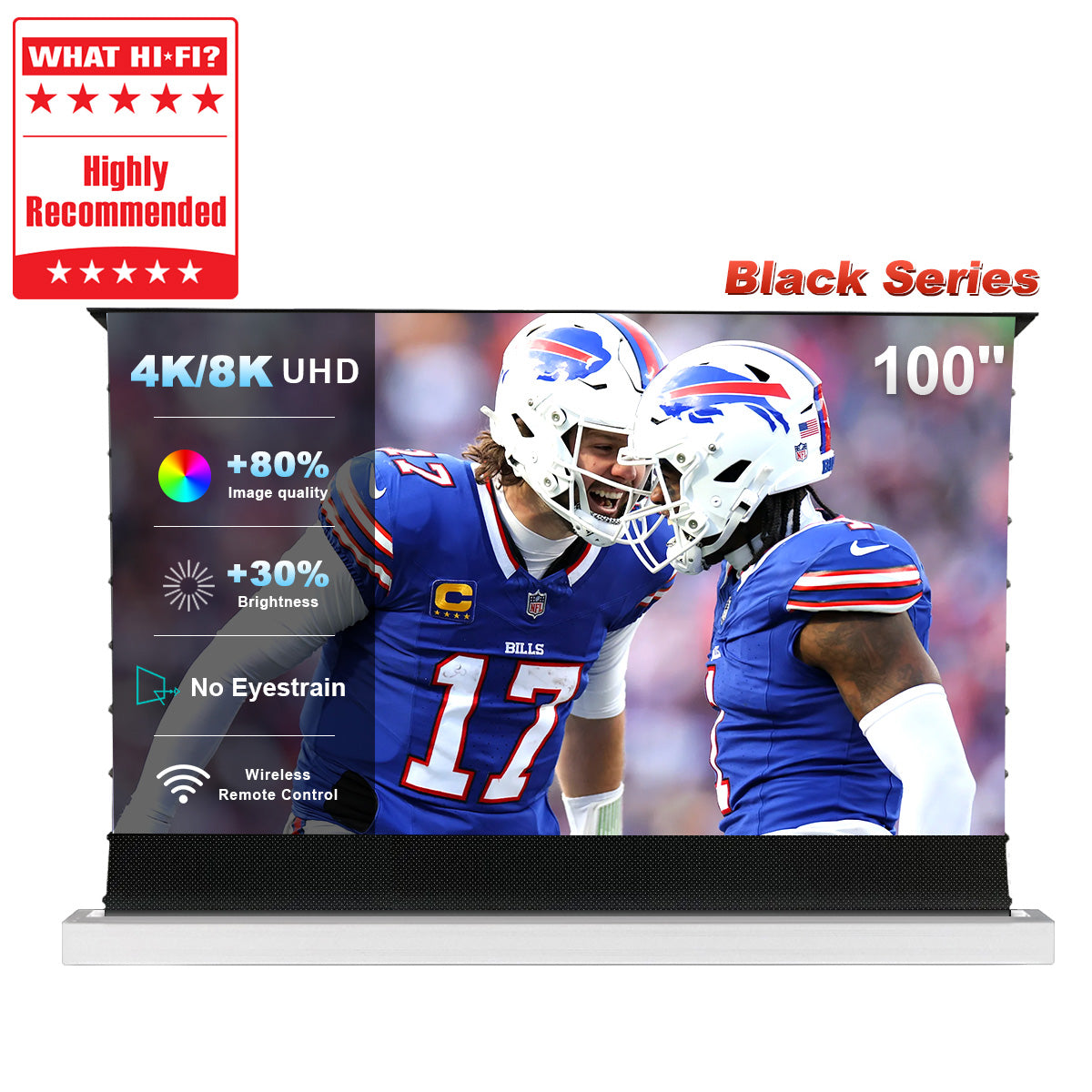 100'' NothingProjector Black Series ALR Motorized Floor Rising Screen For Ultra Short Throw Projector