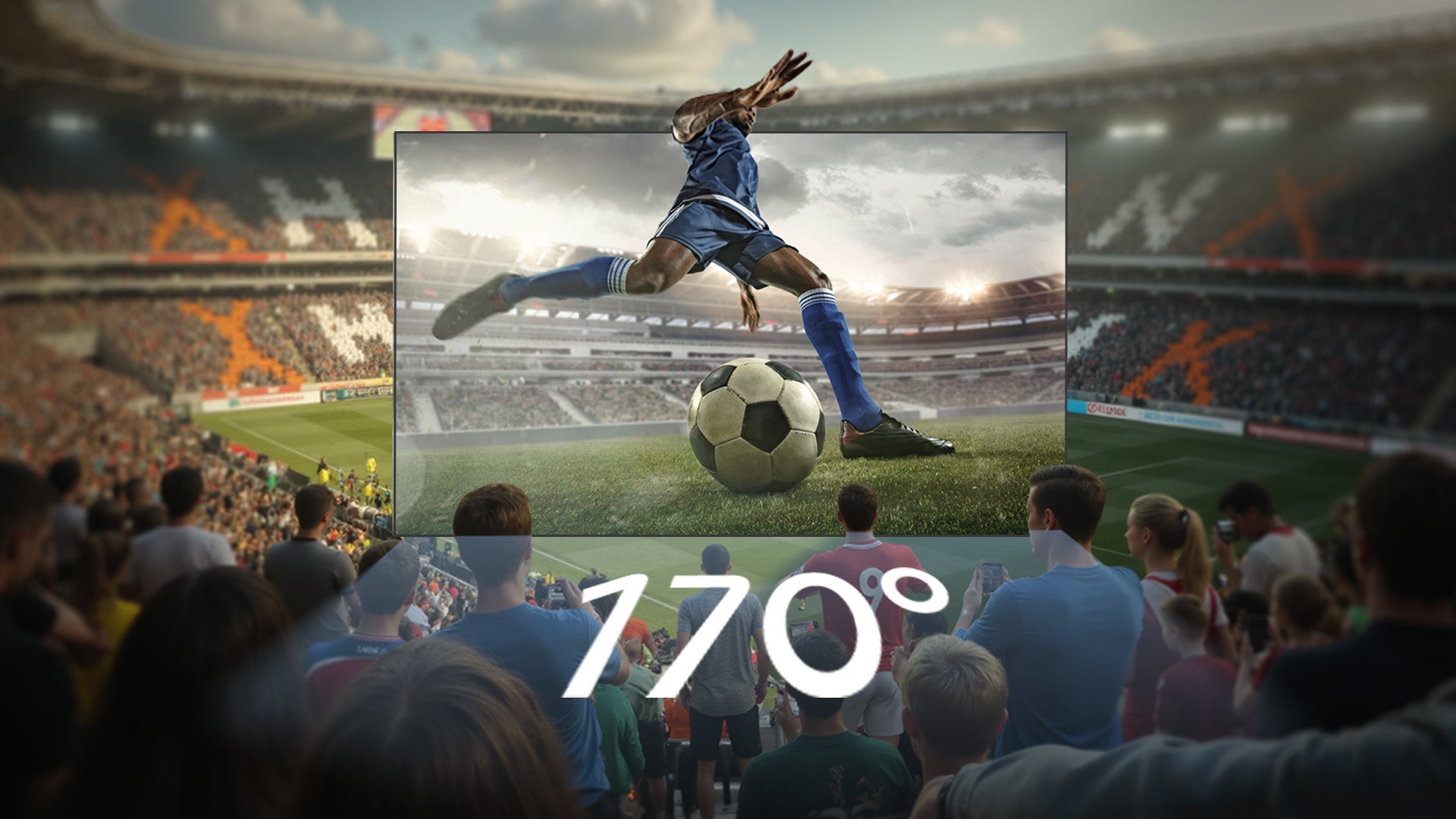 100"-130" Long Throw ALR Screen with a 170° viewing angle