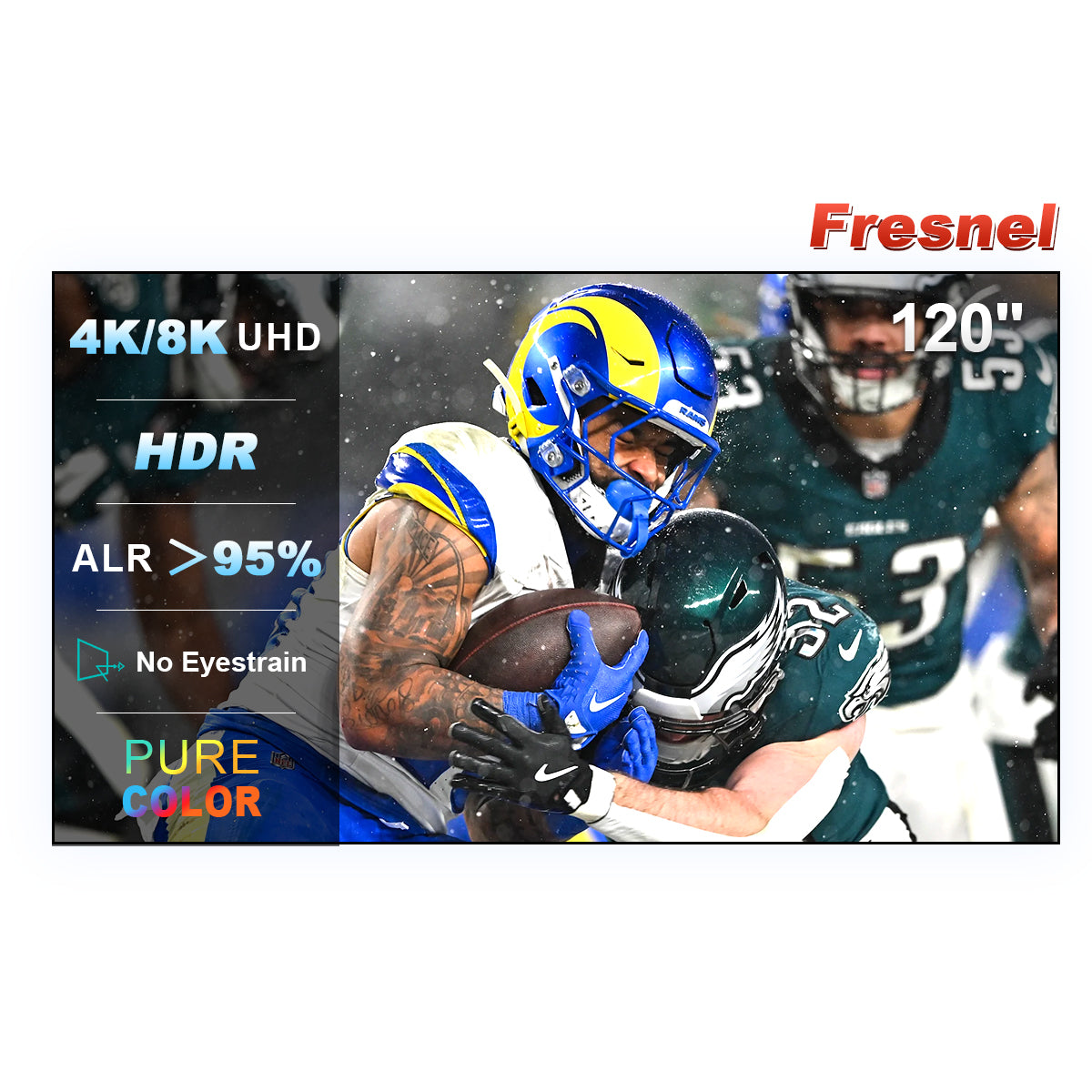 شاشة عرض NothingProjector Fscreen Fresnel Ultra Short Throw مقاس 120 بوصة