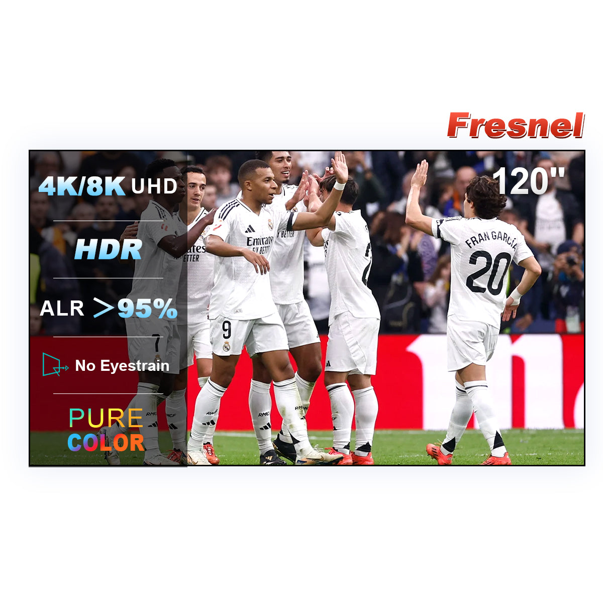 شاشة عرض NothingProjector Fscreen Fresnel Ultra Short Throw مقاس 120 بوصة