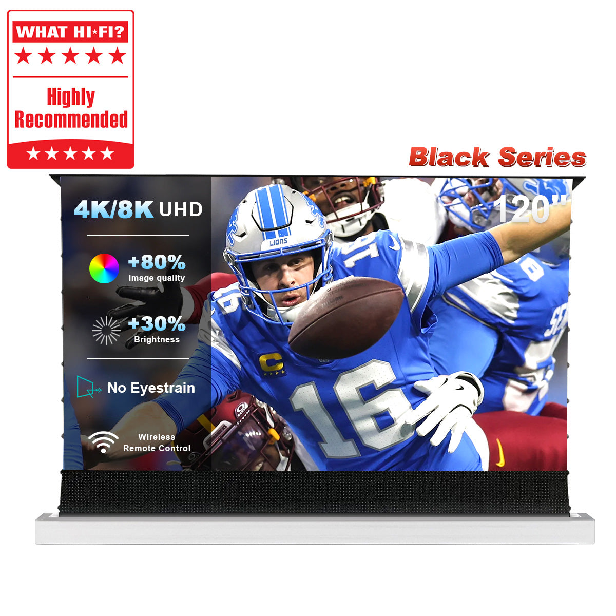 120'' NothingProjector Black Series ALR Motorized Floor Rising Screen For Ultra Short Throw Projector