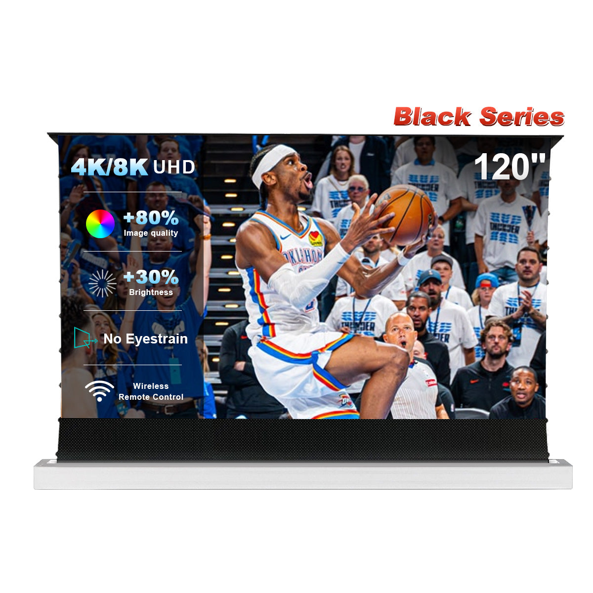 120 inch NothingProjector Motorized Floor Rising ALR Projector Screen