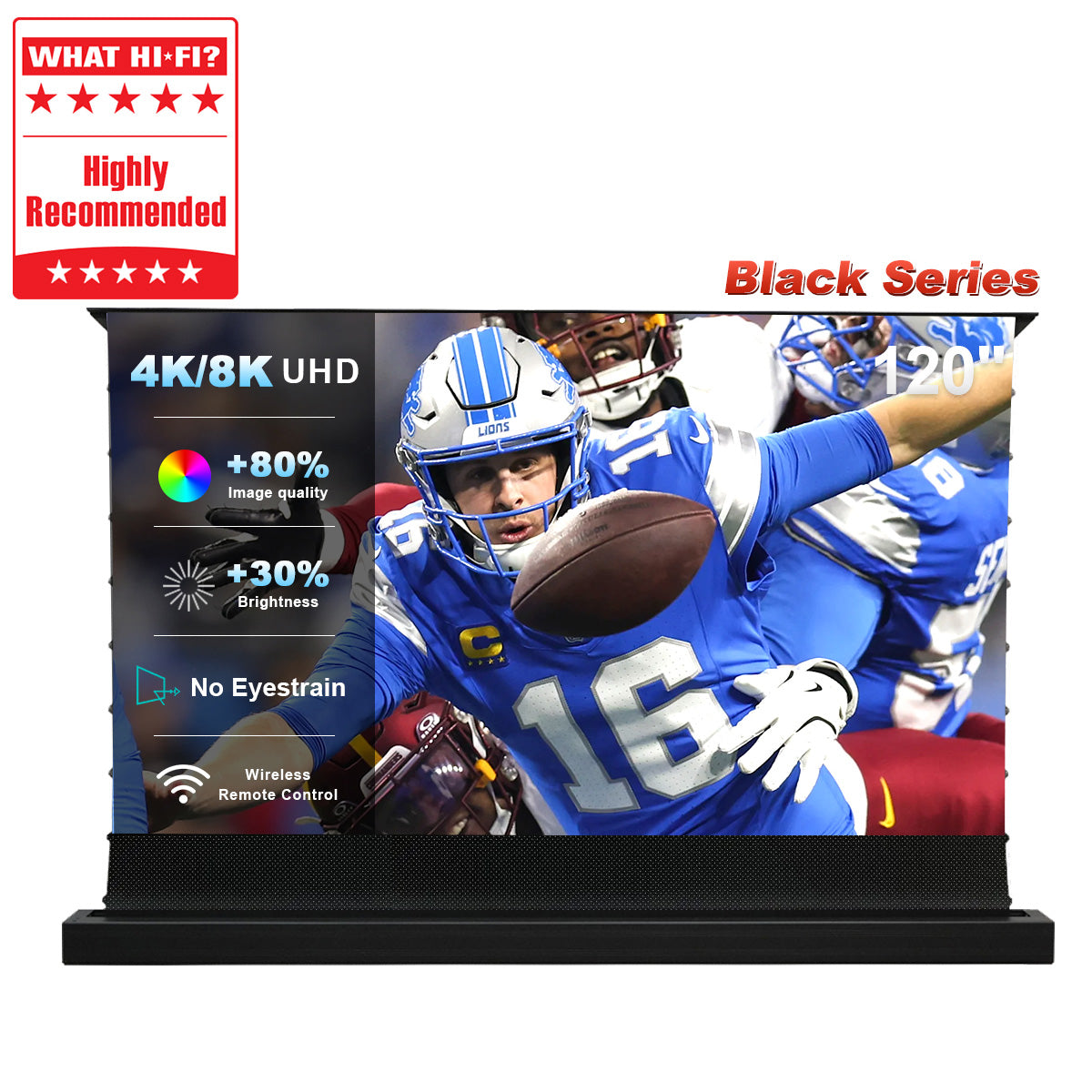 120'' NothingProjector Black Series ALR Motorized Floor Rising Screen For Ultra Short Throw Projector