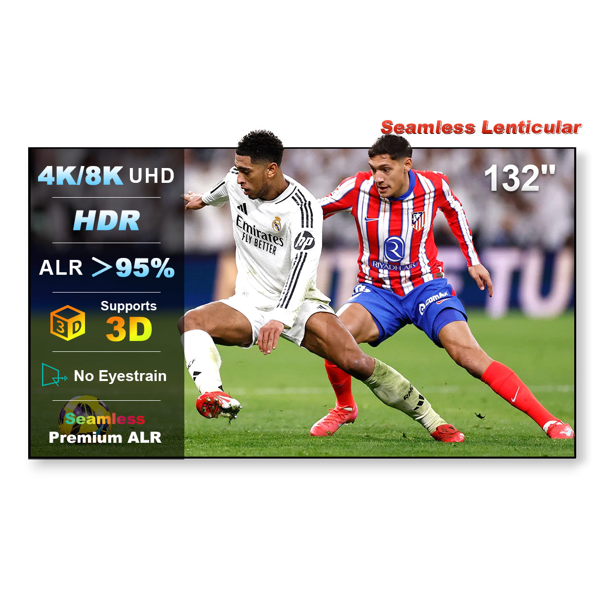 شاشة عرض NothingProjector مقاس 132 بوصة بدون درزات عدسية 4K UST ALR