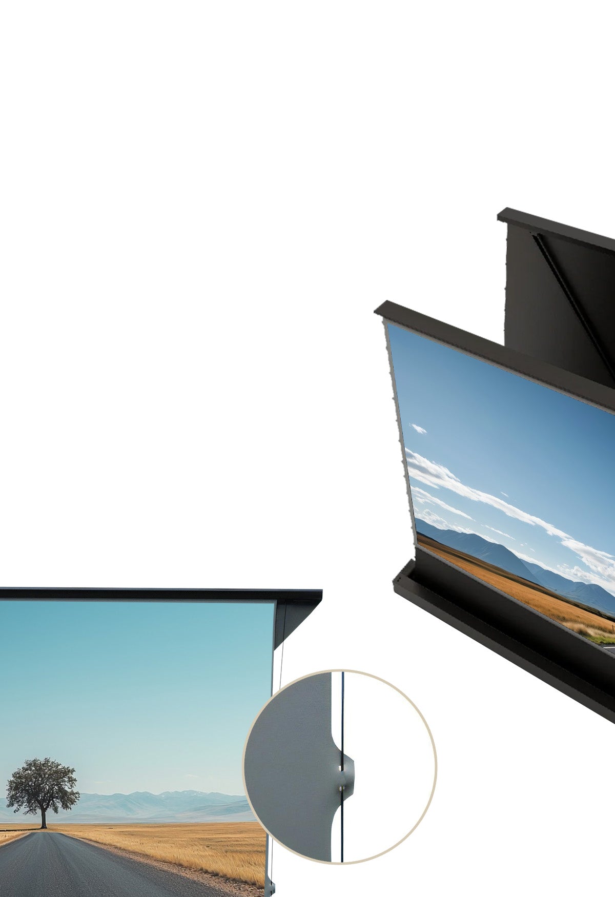 NothingProjector モーター式床上昇120インチALRスクリーン 超短焦点