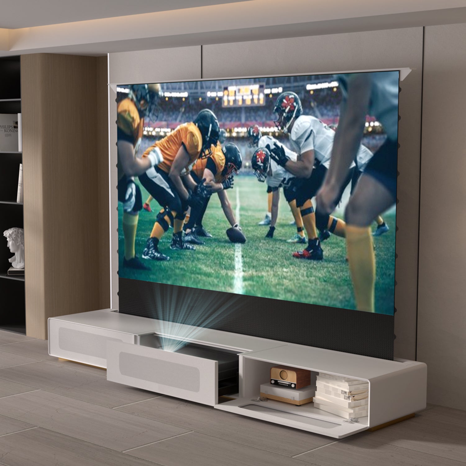 Shore Matte skap for Ultra Short Throw Laser Projector (forhåndsmontert)