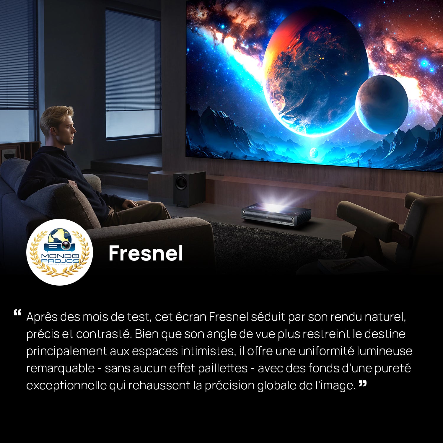 100'-120'NothingProjector Fresnel ALR-Bildschirm für Ultra-Kurzdistanz-Projektor