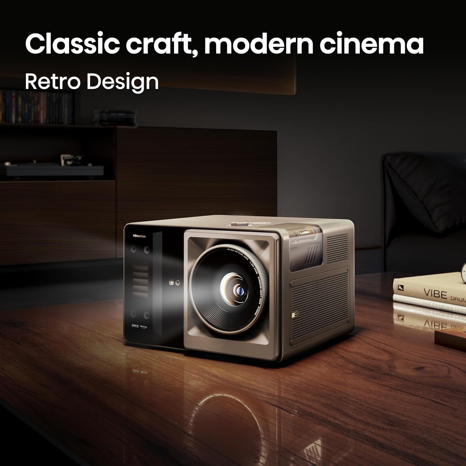 Hisense XR10 4K Triple Laser Smart Projector with Iris & Lens Shift, 6000 ANSI Lumens, 65” - 300” Dolby Vision IMAX Enhanced Vidaa OS Tuned by Devialet