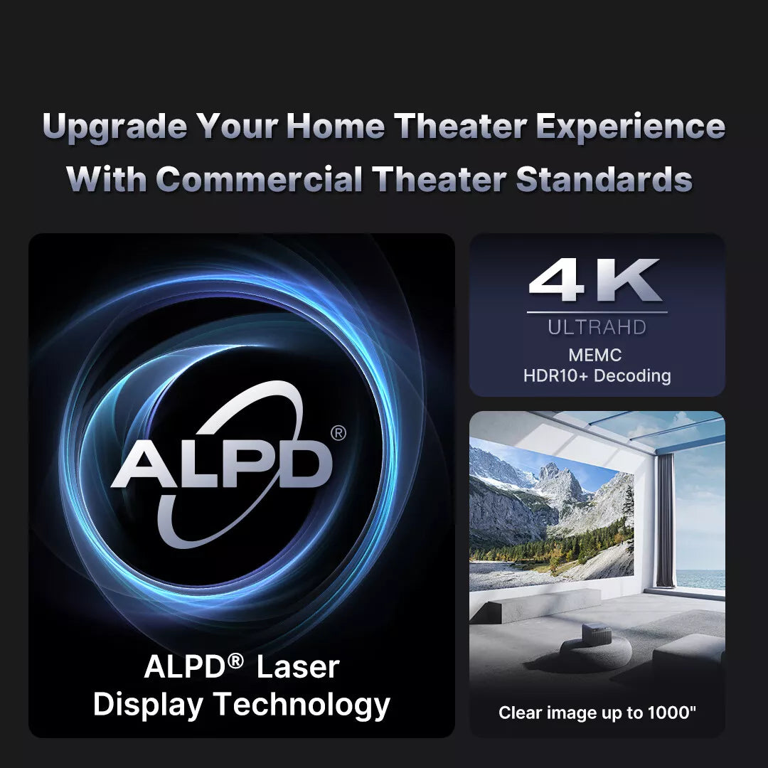 (AU FS) Formovie X5 Portable Projector Laser 4K ALPD Technology