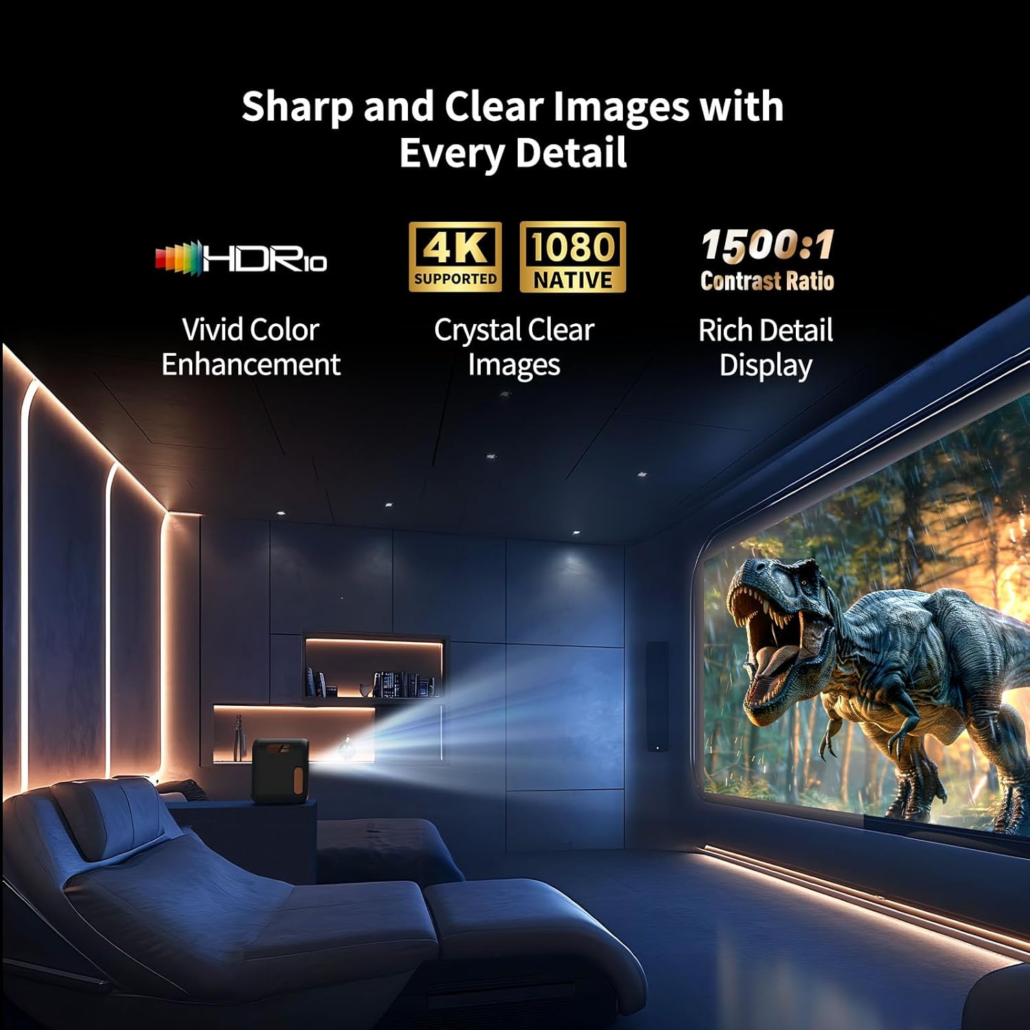 Formovie Xming Epizoda Jedna Google TV Netflix LED Projektor