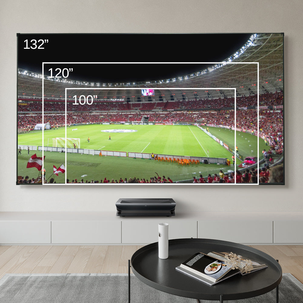 شاشة عرض NothingProjector مقاس 132 بوصة بدون درزات عدسية 4K UST ALR