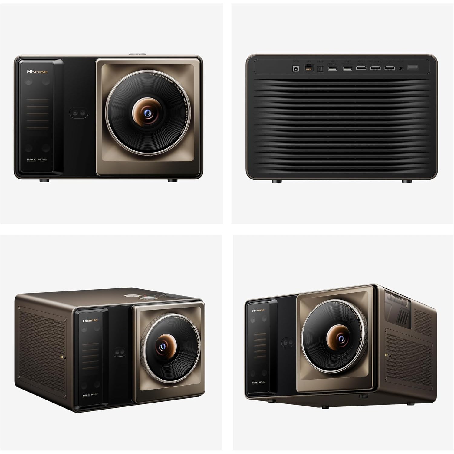 Hisense XR10 4K Triple Laser Smart Projector with Iris & Lens Shift, 6000 ANSI Lumens, 65” - 300” Dolby Vision IMAX Enhanced Vidaa OS Tuned by Devialet
