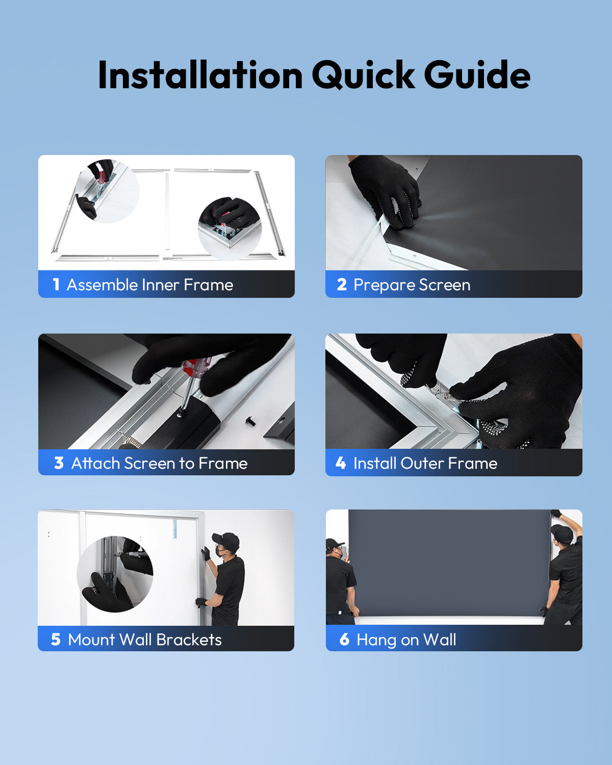 100''-150'' NothingProjector PET Crystal Classic UST 85% Skrin Projektor ALR