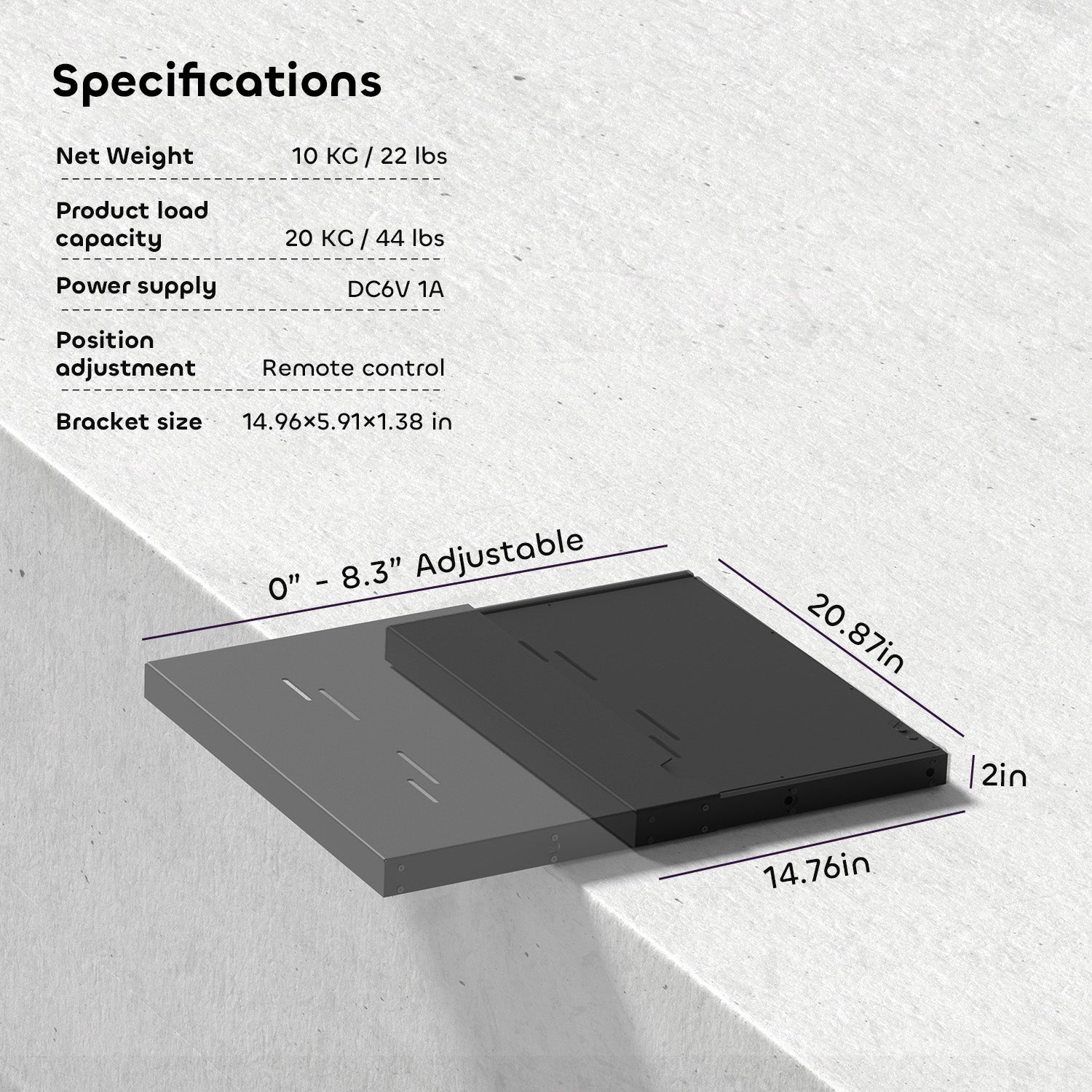 Intelligent Sliding Tray For UST Projector