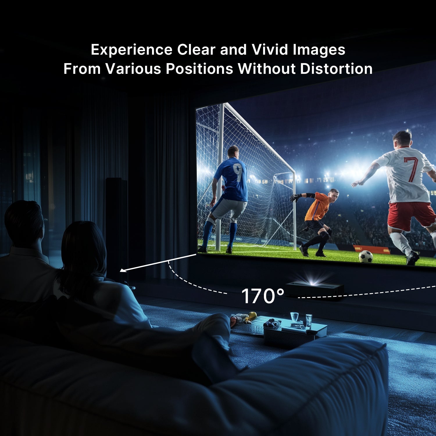 شاشة عرض NothingProjector مقاس 132 بوصة بدون درزات عدسية 4K UST ALR