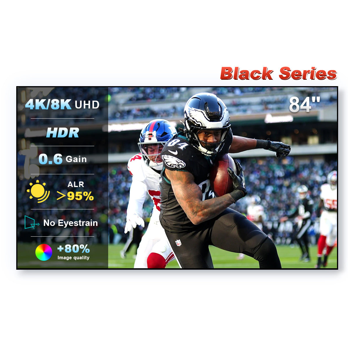 84''-150'' NothingProjector Black Series ALR/CLR Ultra Short Throw Projector Screen