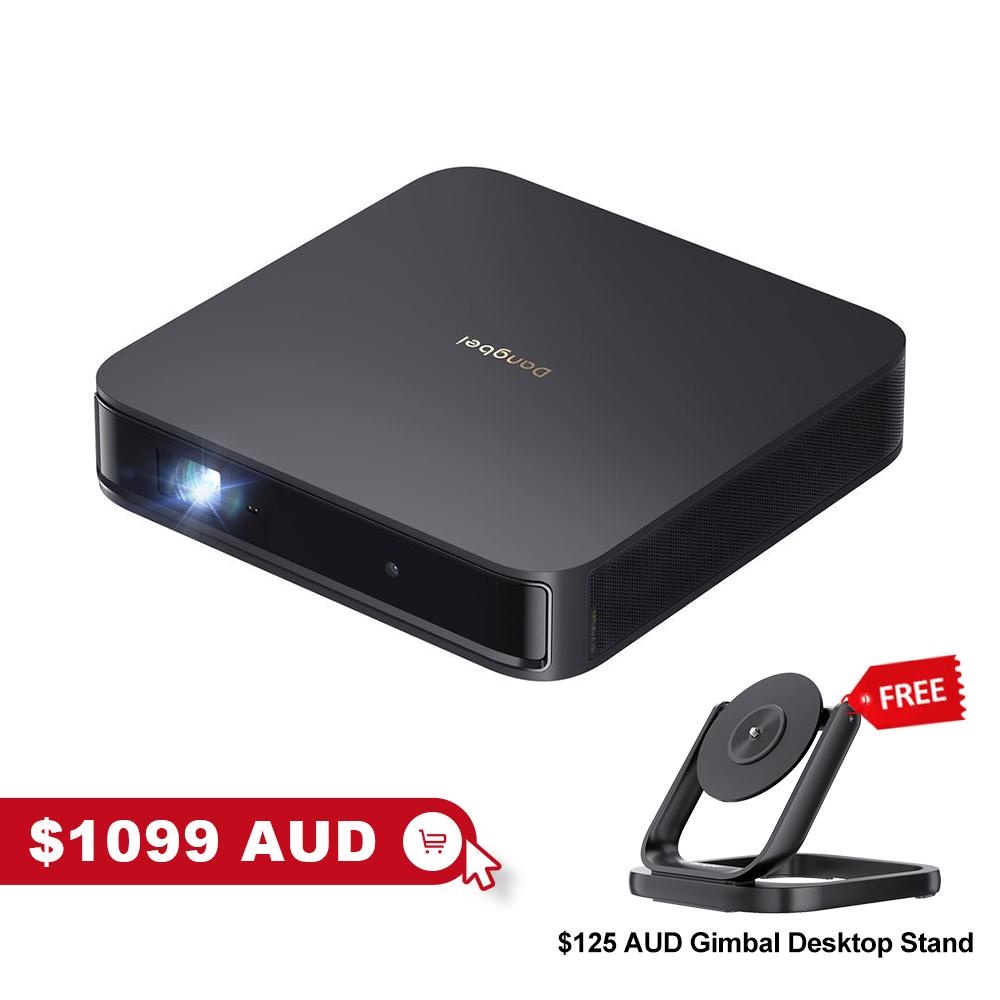Dangbei Atom First Google TV™ Laser Projector + Gimbal Desktop Stand 1200 ISO lumens 1080P ALPD® Dolby Audio