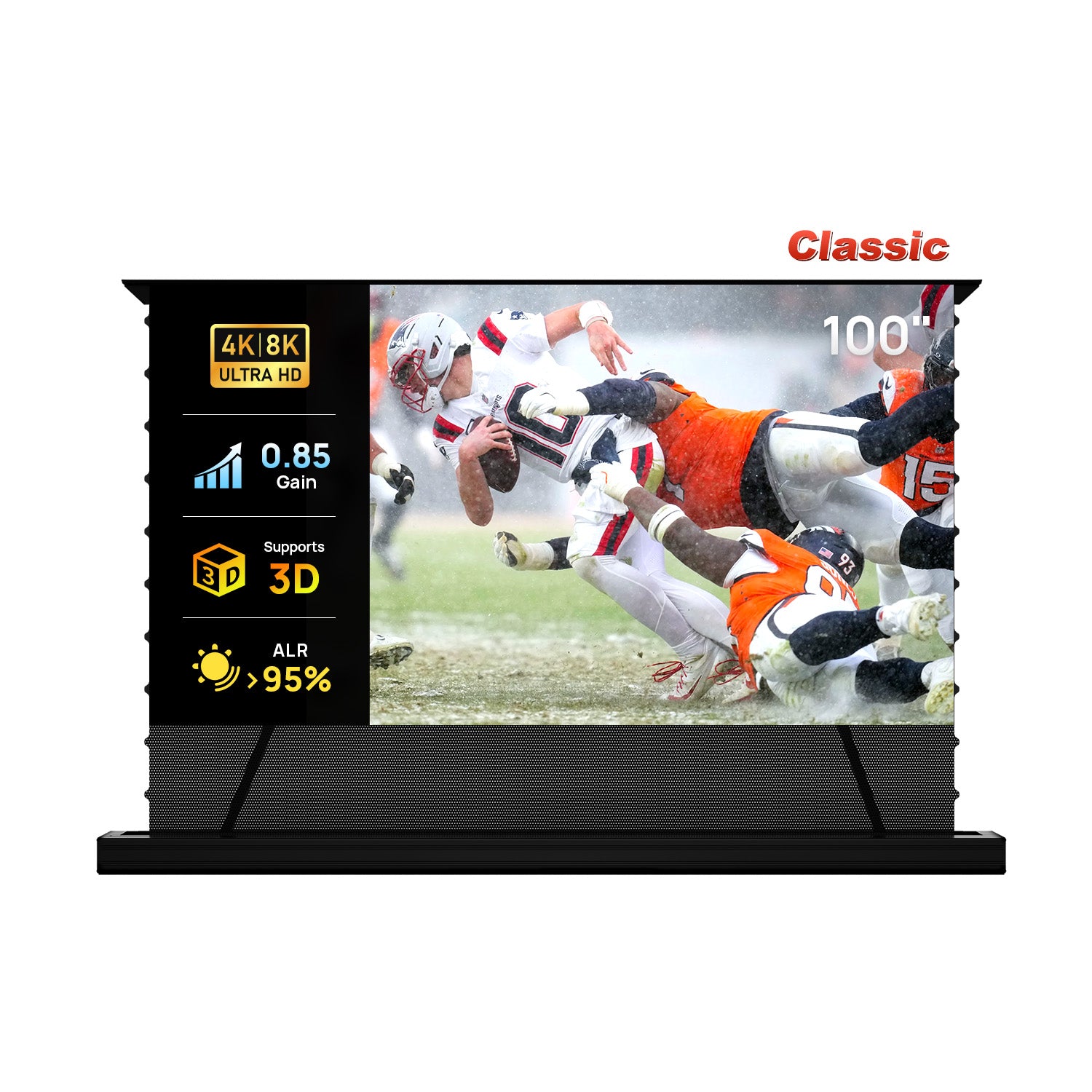 ALR プロジェクター スクリーン 120インチ 84''-120'' NothingProjector クラシック ALR 電動床上昇スクリーン