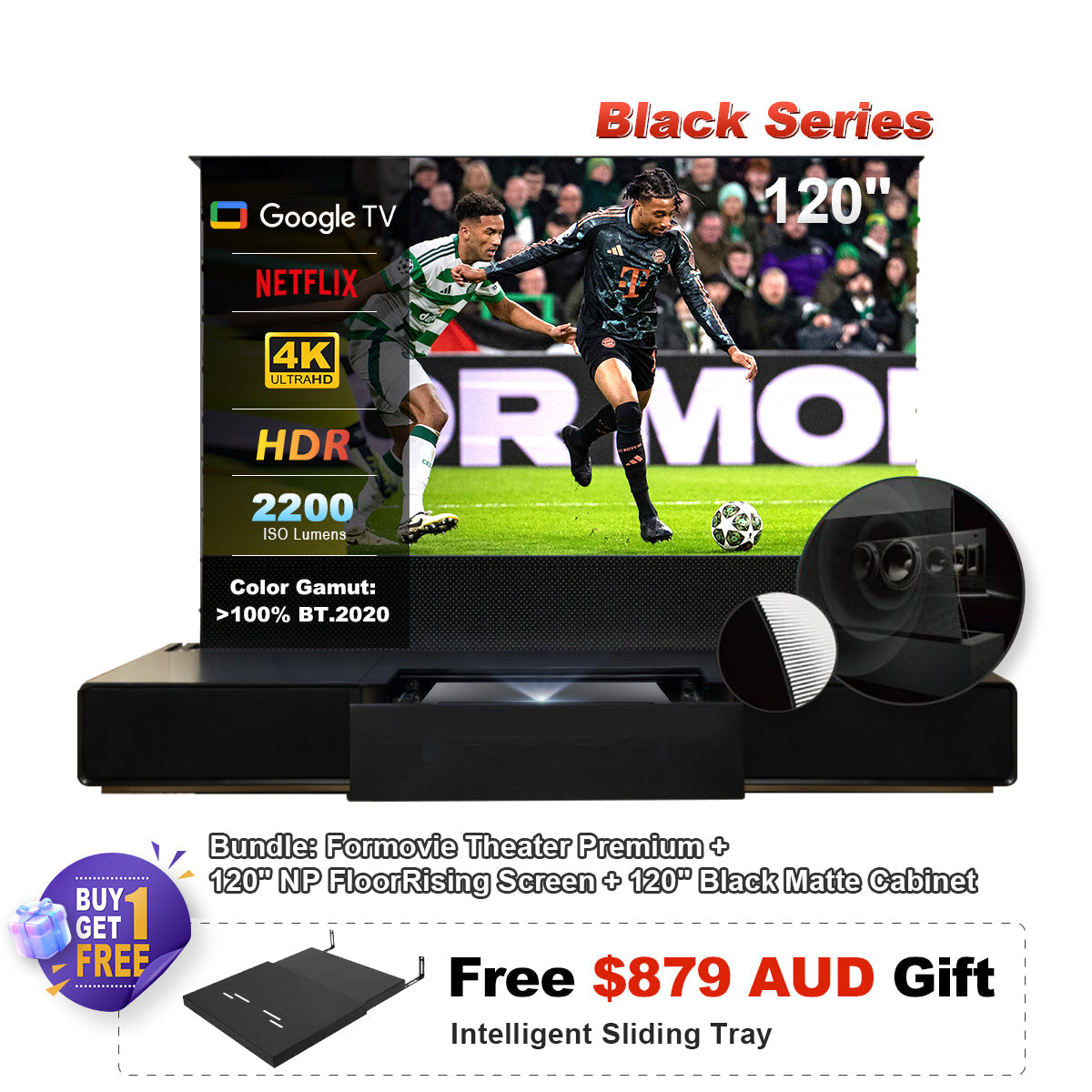 Formovie Theater Premium Triple Laser 4K TV Ultra Short Throw Projector (AU)