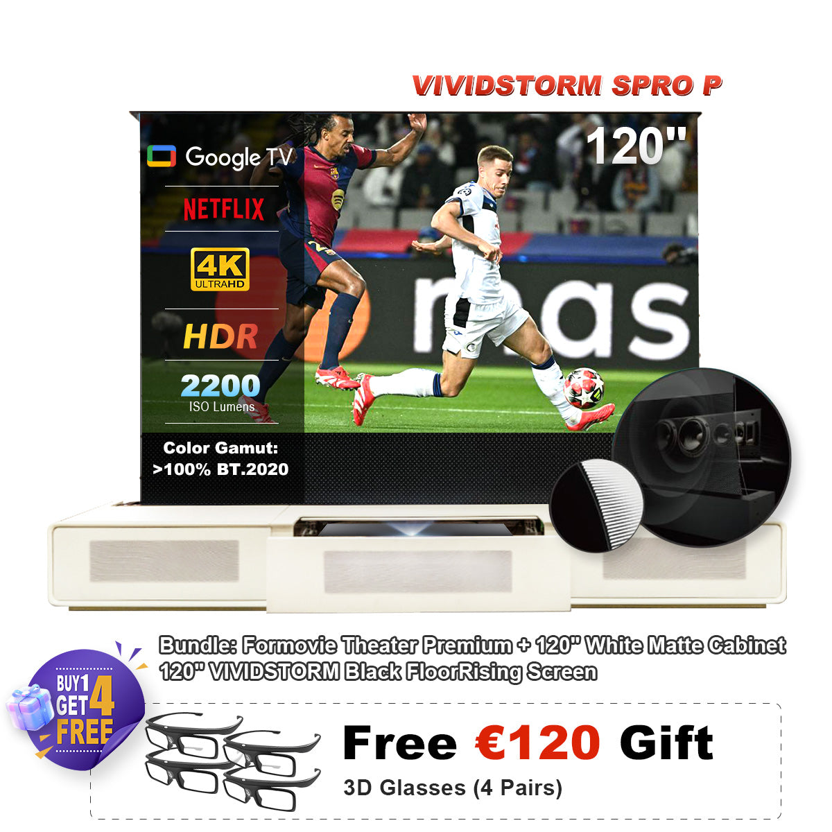 Formovie Theater Premium UST 4K Triple Color Laser TV