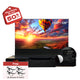 Shore UST Projector Matte Cabinet + Motorized Floor Rising Screen Bundle(Pre-Assembled）