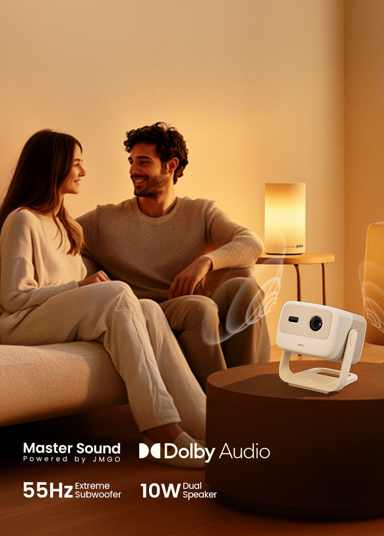 Experience top-tier acoustic performance with a 55Hz extreme subwoofer and dual 10W speaker system.