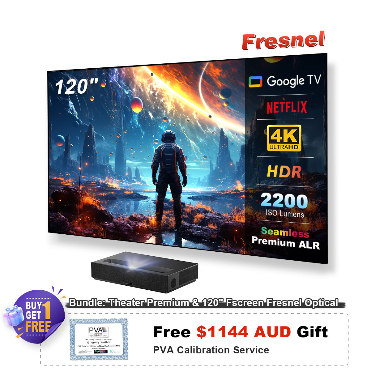 (AU) Formovie Theater Premium UST 4K Triple Color Laser TV Projector