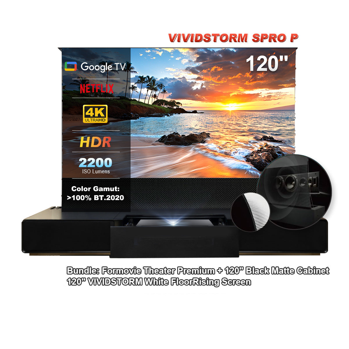 (AU) Formovie Theater Premium UST 4K Triple Color Laser TV Projector