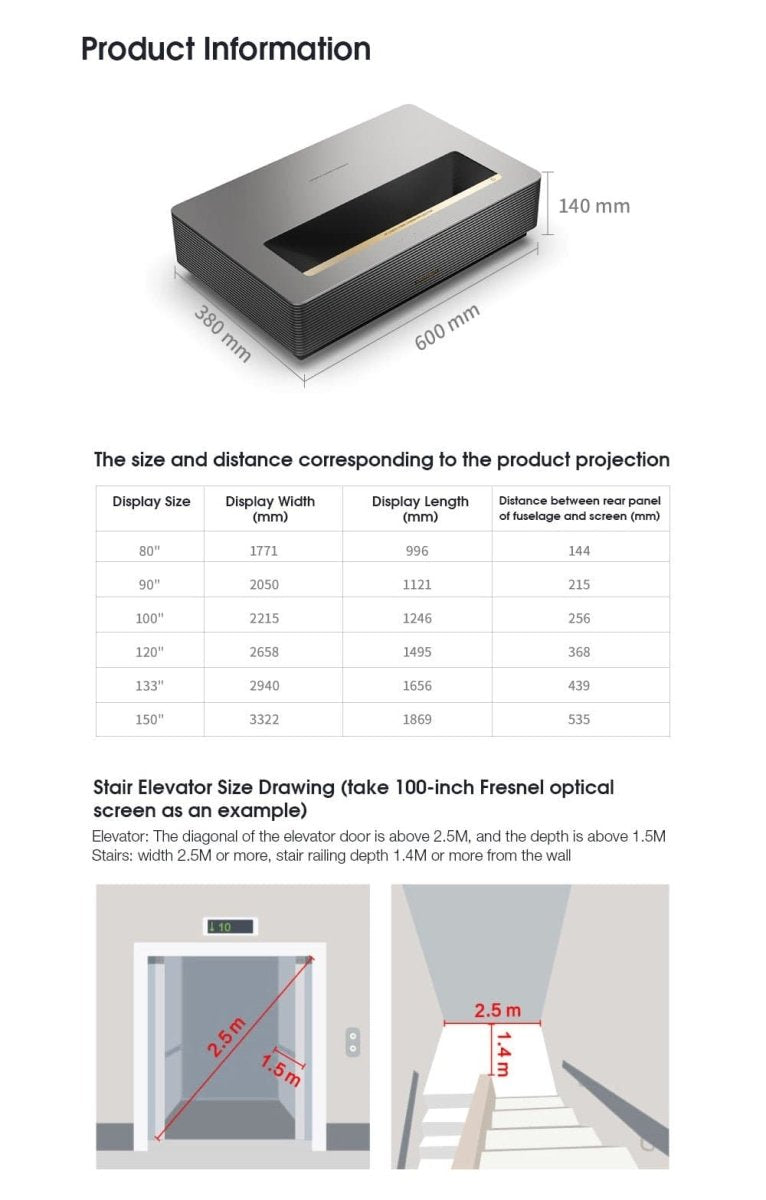 Formovie Wemax D30 Ultra Short Throw Laser Projector 3000ANSI ALPD 3.0 - Nothingprojector