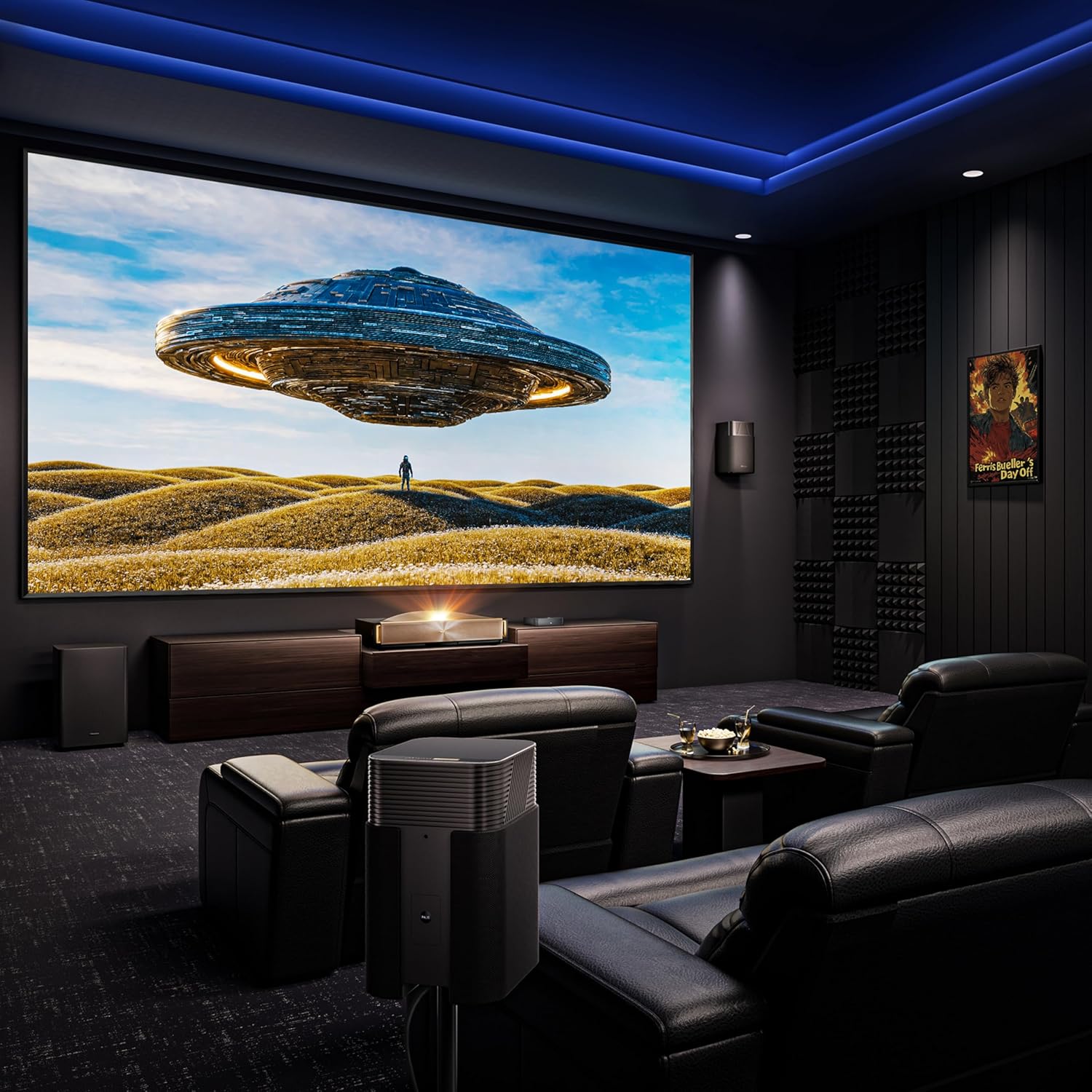 Hisense L9Q 4K UHD Ultra Short Throw Triple Laser Projector 5000 Lumens, 80”-200” Screen Google TV Dolby Vision & Atmos Tuned by Devialet