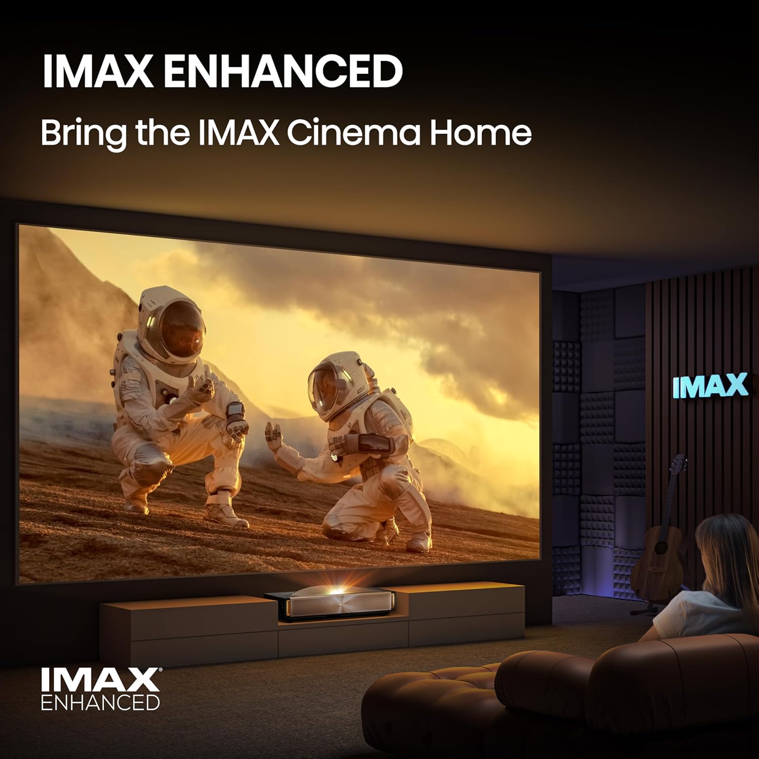 Hisense L9Q 4K UHD Ultra Short Throw Triple Laser Projector 5000 Lumens, 80”-200” Screen Google TV Dolby Vision & Atmos Tuned by Devialet