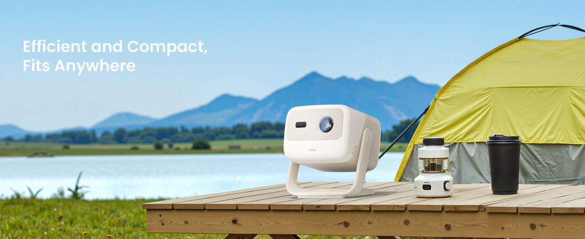 JMGO N1S Nano's space-efficient design seamlessly integrates into any room layout while delivering powerful projection.
