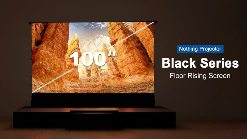 Nothing Projector 100palcová UST podlahová vyvýšená obrazovka, redefinující pohlcující zážitek