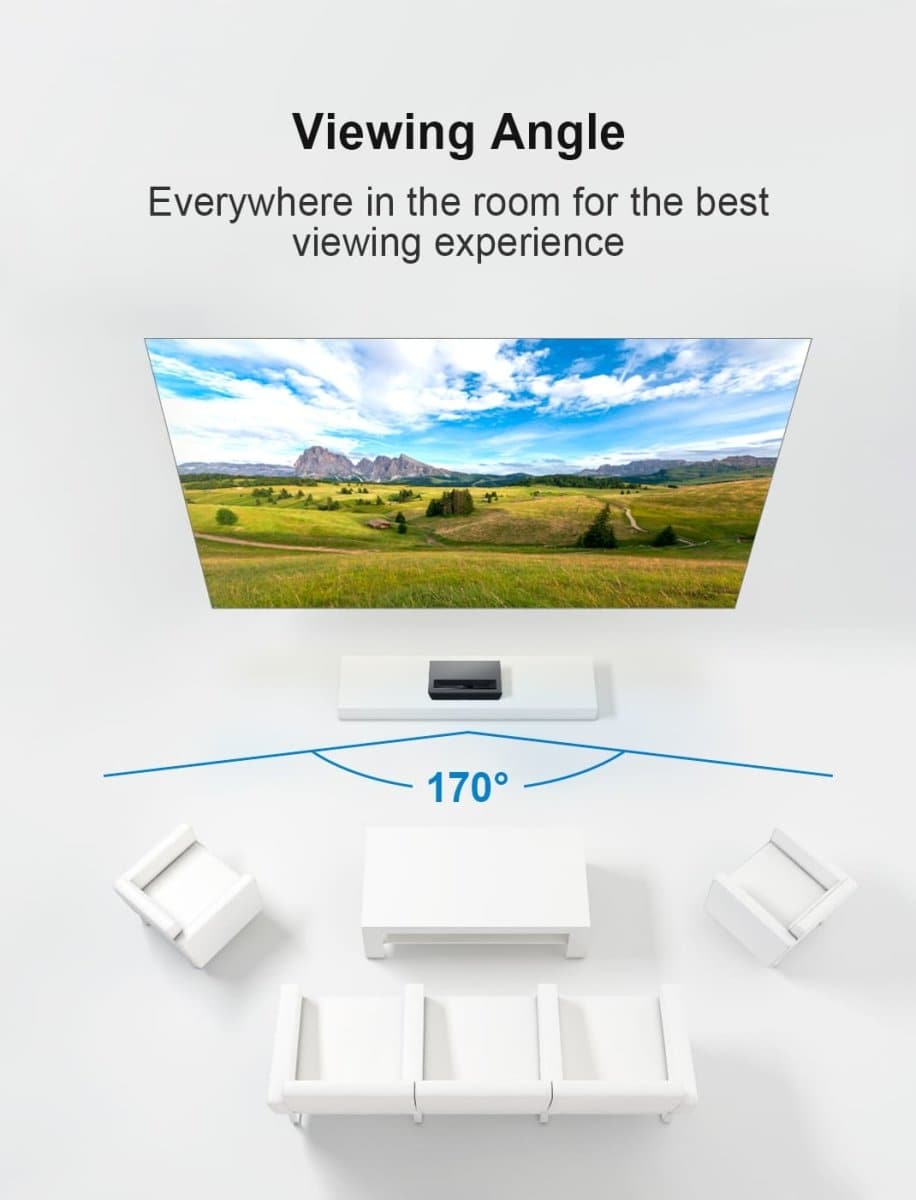 Nothing Projector Black Series 120 inch ALR/CLR Ultra Short Throw Projector Screen - Nothingprojector