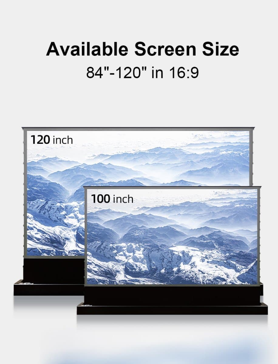 NothingProjector Motorized Floor Rising 120 inch ALR Screen For Ultra Short Throw Projector - Nothingprojector