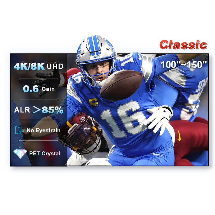 100''-150'' NothingProjector PET Crystal Classic UST ALR Projector Screen